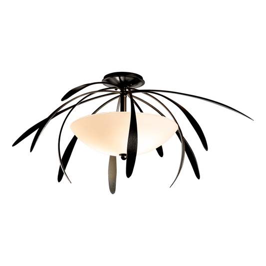 Dahlia Medium Semi-Flush - Black by Hubbardton Forge