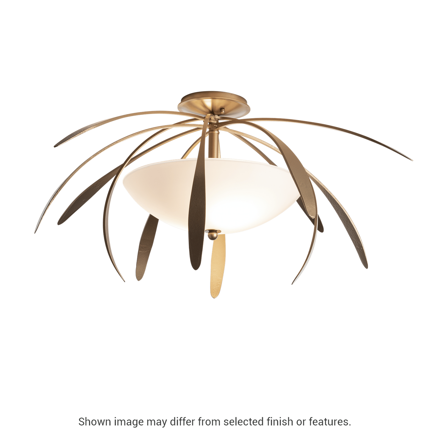 Dahlia Medium Semi-Flush - White by Hubbardton Forge