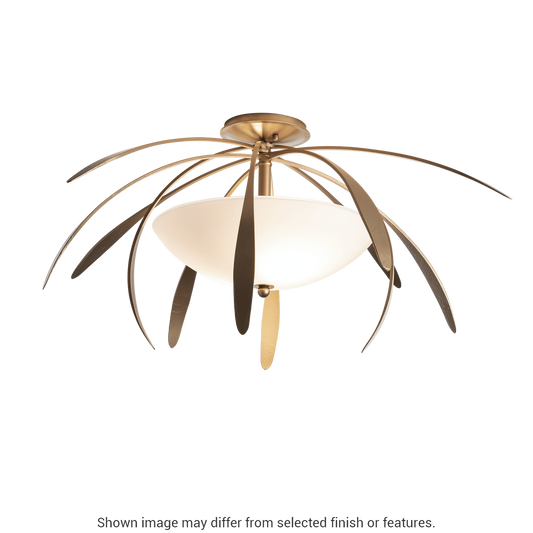 Dahlia Medium Semi-Flush - White by Hubbardton Forge