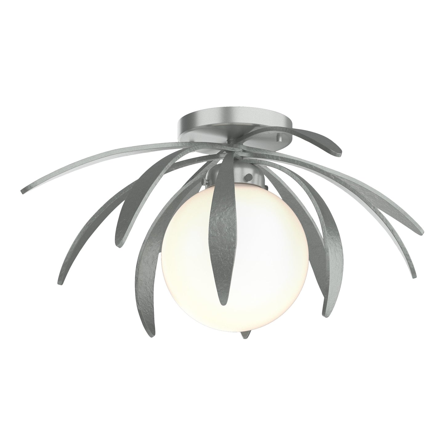 Dahlia Semi-Flush - Vintage Platinum - Opal Glass by Hubbardton Forge
