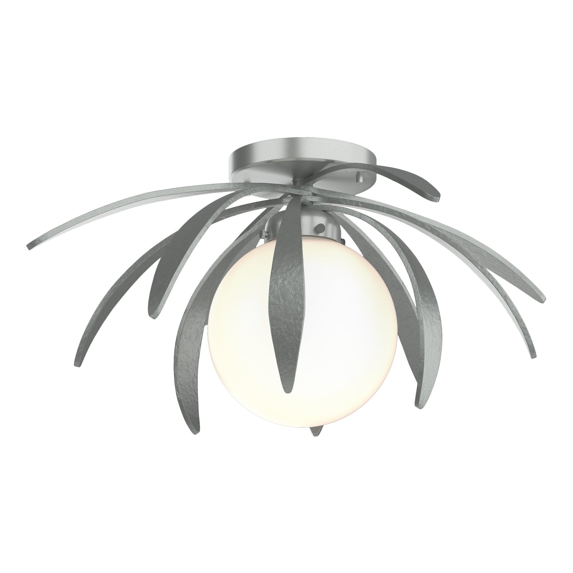Dahlia Semi-Flush - Vintage Platinum - Opal Glass by Hubbardton Forge