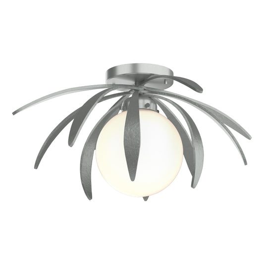 Dahlia Semi-Flush - Vintage Platinum - Opal Glass by Hubbardton Forge
