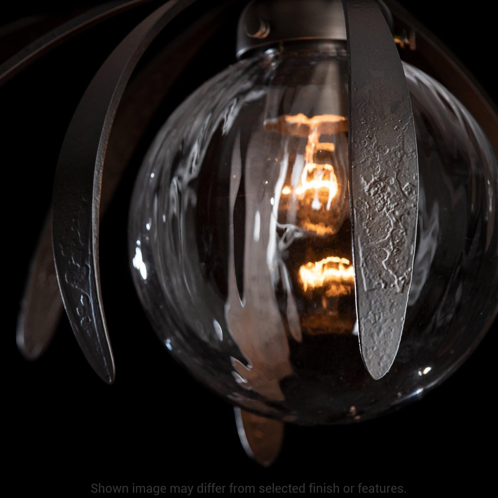 Dahlia Semi-Flush - White - Water Glass by Hubbardton Forge