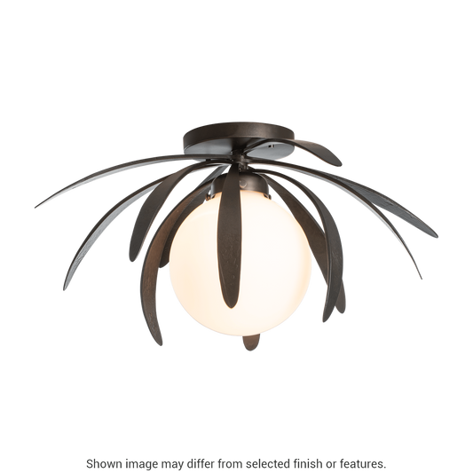 Dahlia Semi-Flush - White - Water Glass by Hubbardton Forge