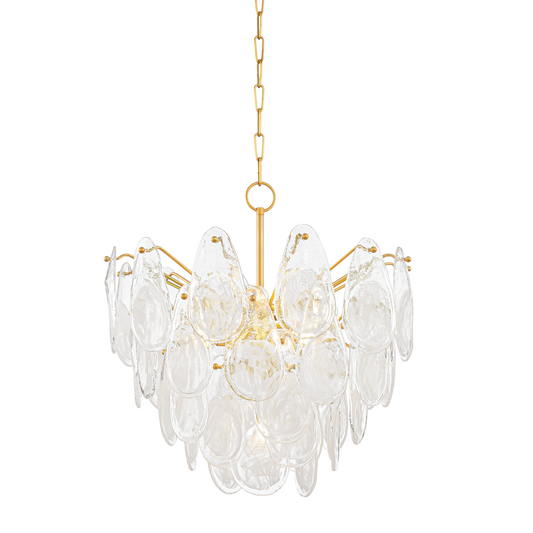 Darcia Chandelier - 7-Light - Aged Brass by Hudson Valley Lighting