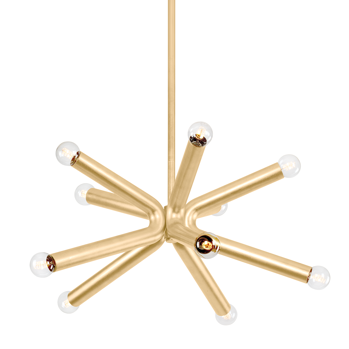 Dash Chandelier - 10-Light - Vintage Gold Leaf - Troy Lighting F6145-VGL