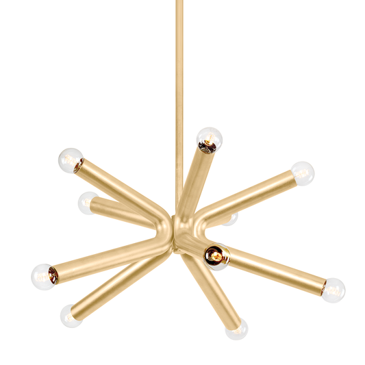 Dash Chandelier - 10-Light - Vintage Gold Leaf - Troy Lighting F6145-VGL