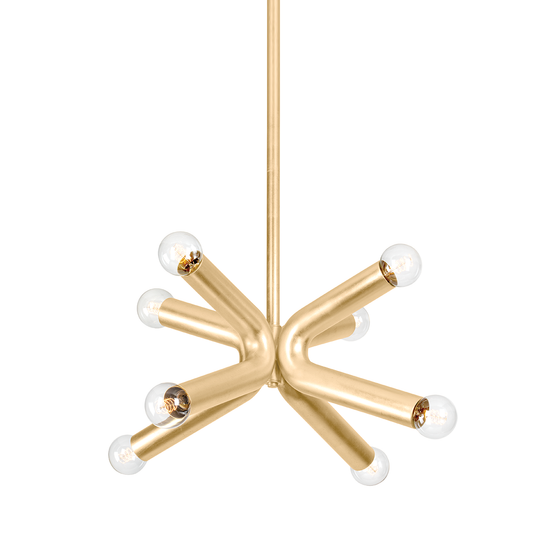 Dash Chandelier - 8-Light - Vintage Gold Leaf - Troy Lighting F6134-VGL