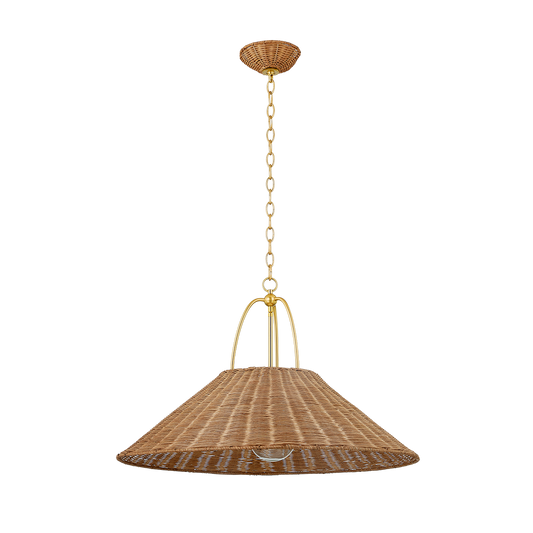 Davida Large Pendant - 1-Light - Aged Brass - Mitzi H894701L-AGB
