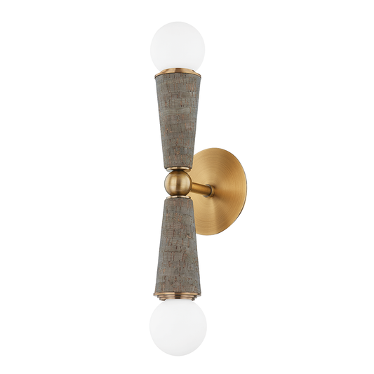 Dax Wall Sconce - 2-Light - Patina Brass - Troy Lighting B1619-PBR
