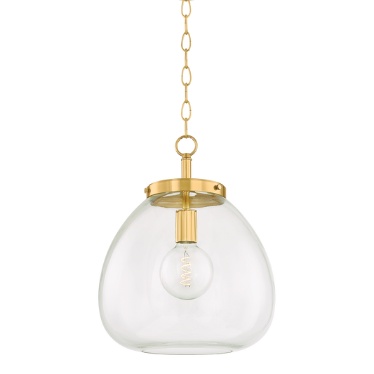 Della Large Pendant - 1-Light - Aged Brass - Mitzi H997701L-AGB