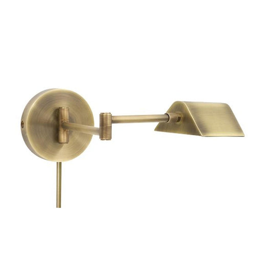 Delta LED Task Wall Swing Lamp - D175-AB - Antique Brass by House of Troy