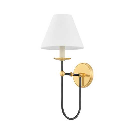 Demarest Wall Sconce - Aged Brass/Distressed Bronze by Hudson Valley Lighting