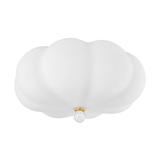 Demille Flush Mount - 3-Light - Aged Brass - Mitzi H1044502-AGB