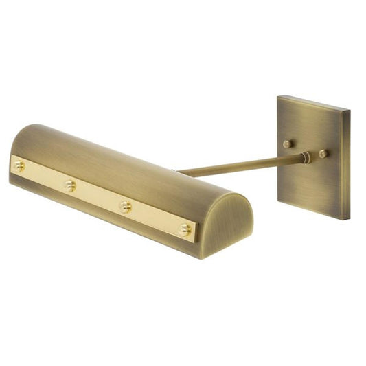 Direct Wire Classic Traditional LED Picture Light - DTRLEDZ14-AB/PB - Antique Brass with Polished Brass Accents by House of Troy