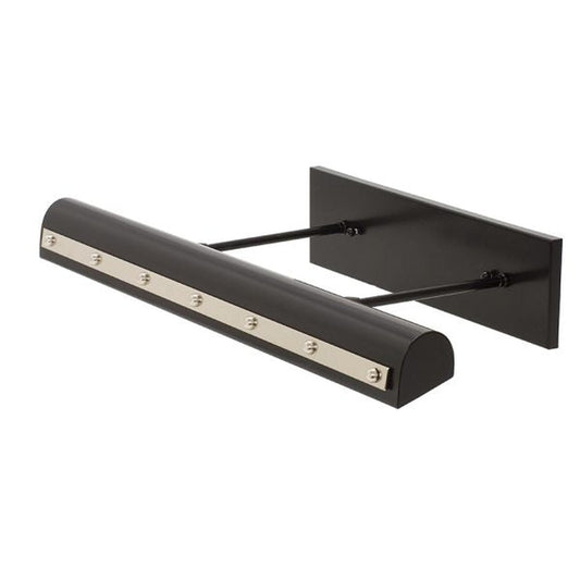 Direct Wire Classic Traditional LED Picture Light - DTRLEDZ24-BLK/PN - Black with Polished Nickel Accents by House of Troy