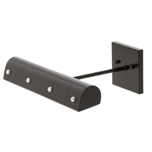 Direct Wire Traditional 14″ LEDZ Picture Light - DTBLEDZ14-BLK/PN - Black with Polished Nickel Accents by House of Troy