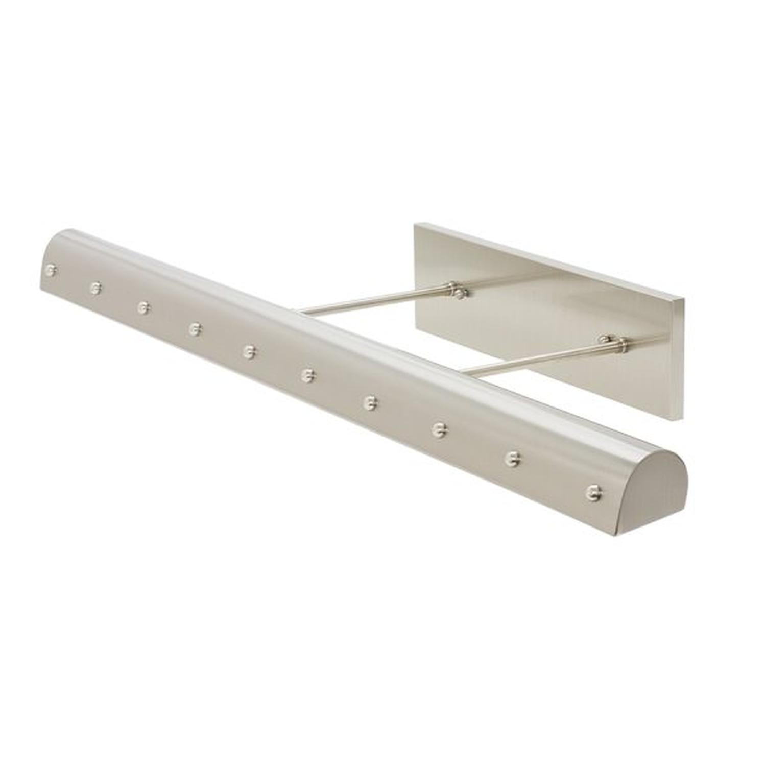Direct Wire Traditional 14″ LEDZ Picture Light - DTBLEDZ36-SN/PN - Satin Nickel with Polished Nickel Accents by House of Troy