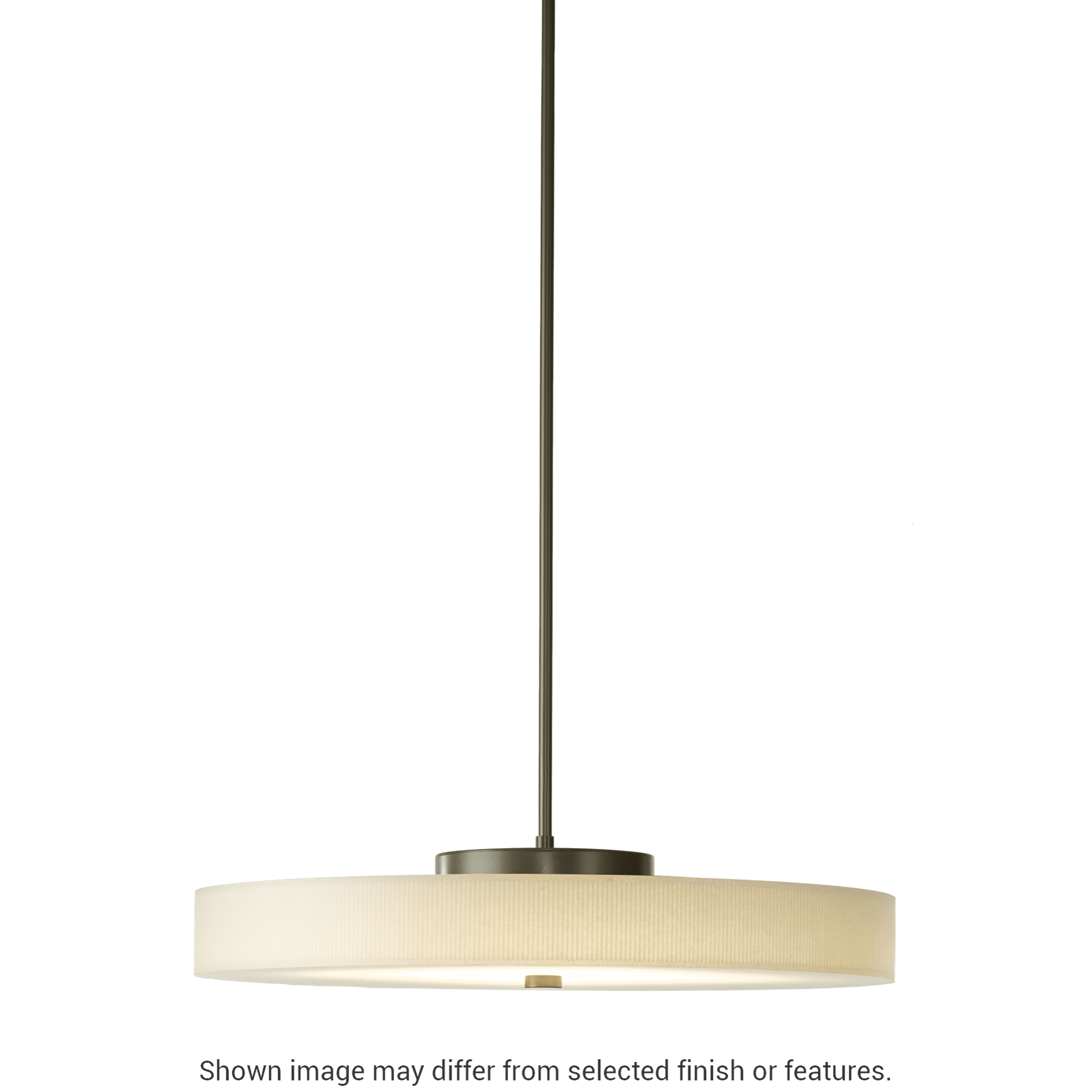 Disq Large LED Pendant - White by Hubbardton Forge