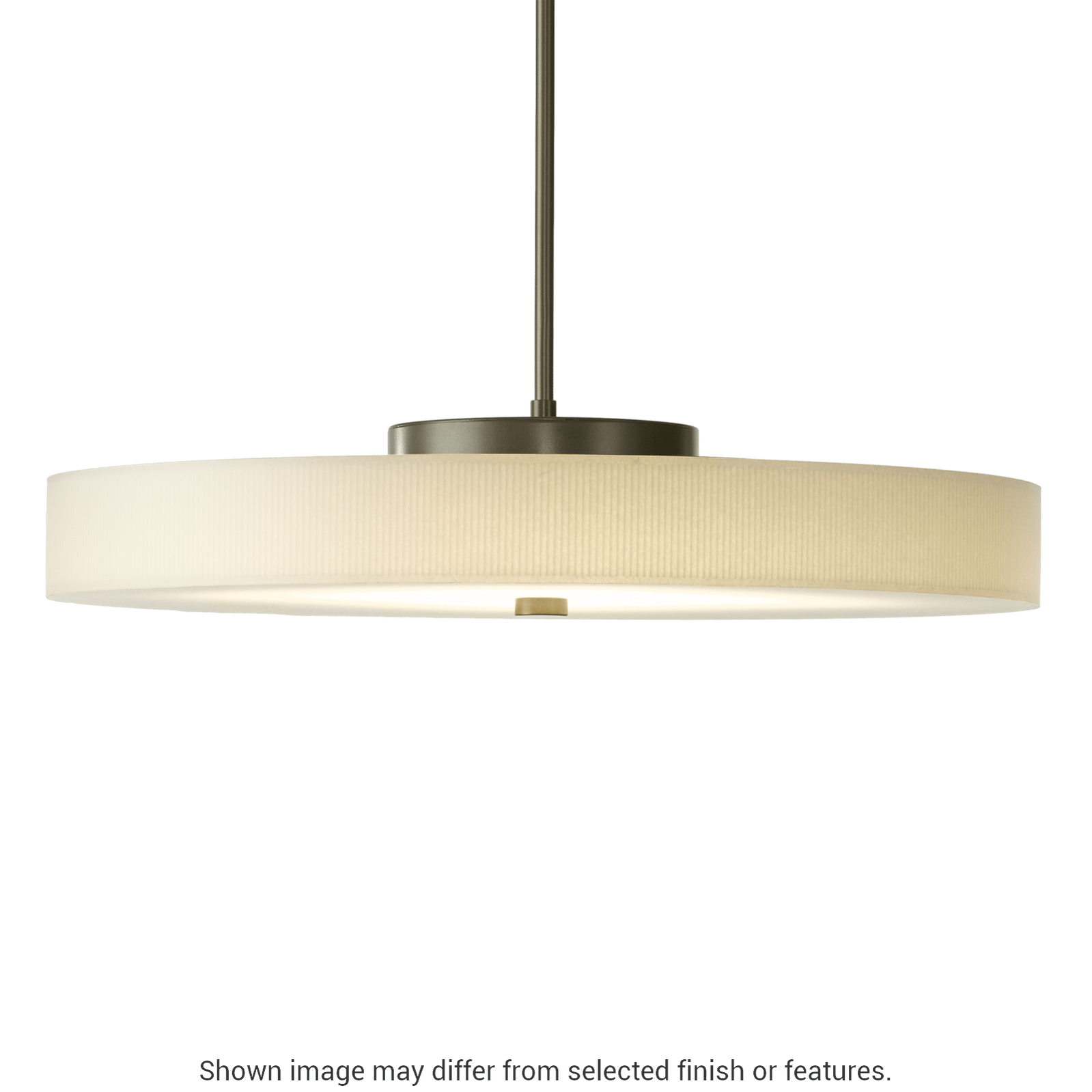 Disq Large LED Pendant - White by Hubbardton Forge