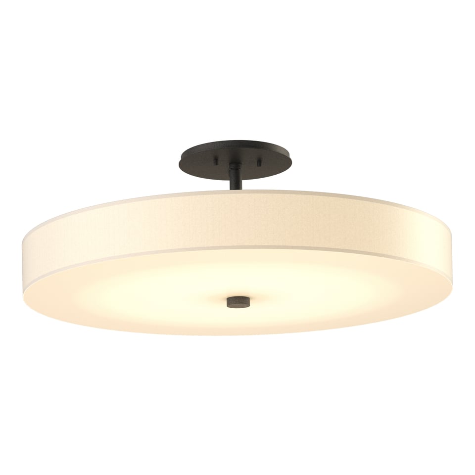 Disq Large LED Semi-Flush - Natural Iron by Hubbardton Forge