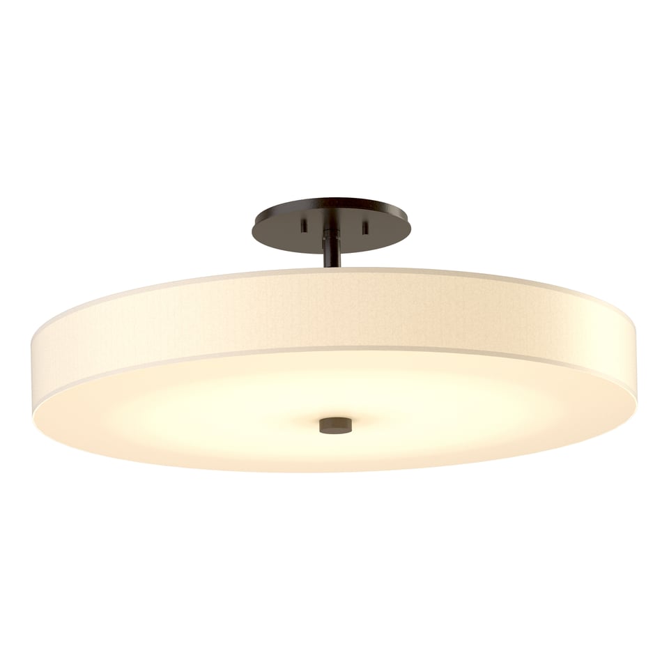 Disq Large LED Semi-Flush - Oil Rubbed Bronze by Hubbardton Forge