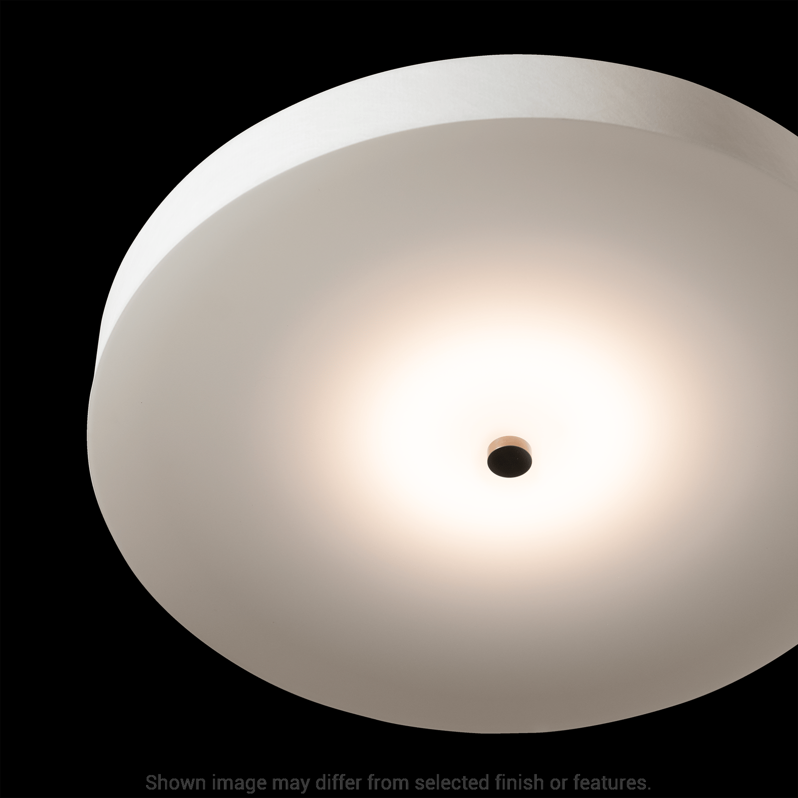 Disq Large LED Semi-Flush - White by Hubbardton Forge