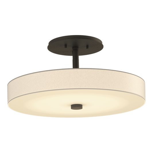 Disq LED Semi-Flush - Natural Iron by Hubbardton Forge