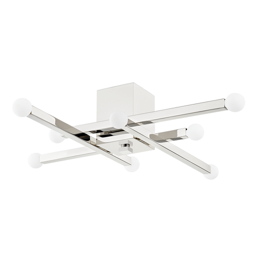 Dona Flush Mount - 8-Light - Polished Nickel - Mitzi H463508-PN