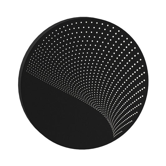 Dotwave Large Round LED Sconce - Textured Black by SONNEMAN