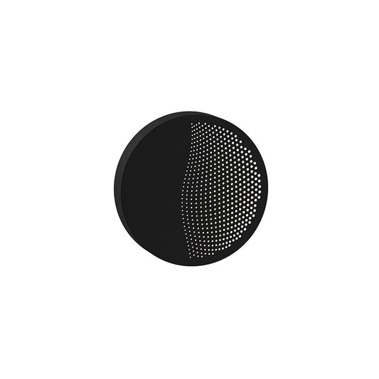 Dotwave Small Round LED Sconce - Textured Black by SONNEMAN