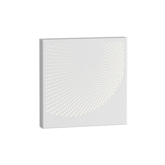 Dotwave Square LED Sconce - Textured White by SONNEMAN