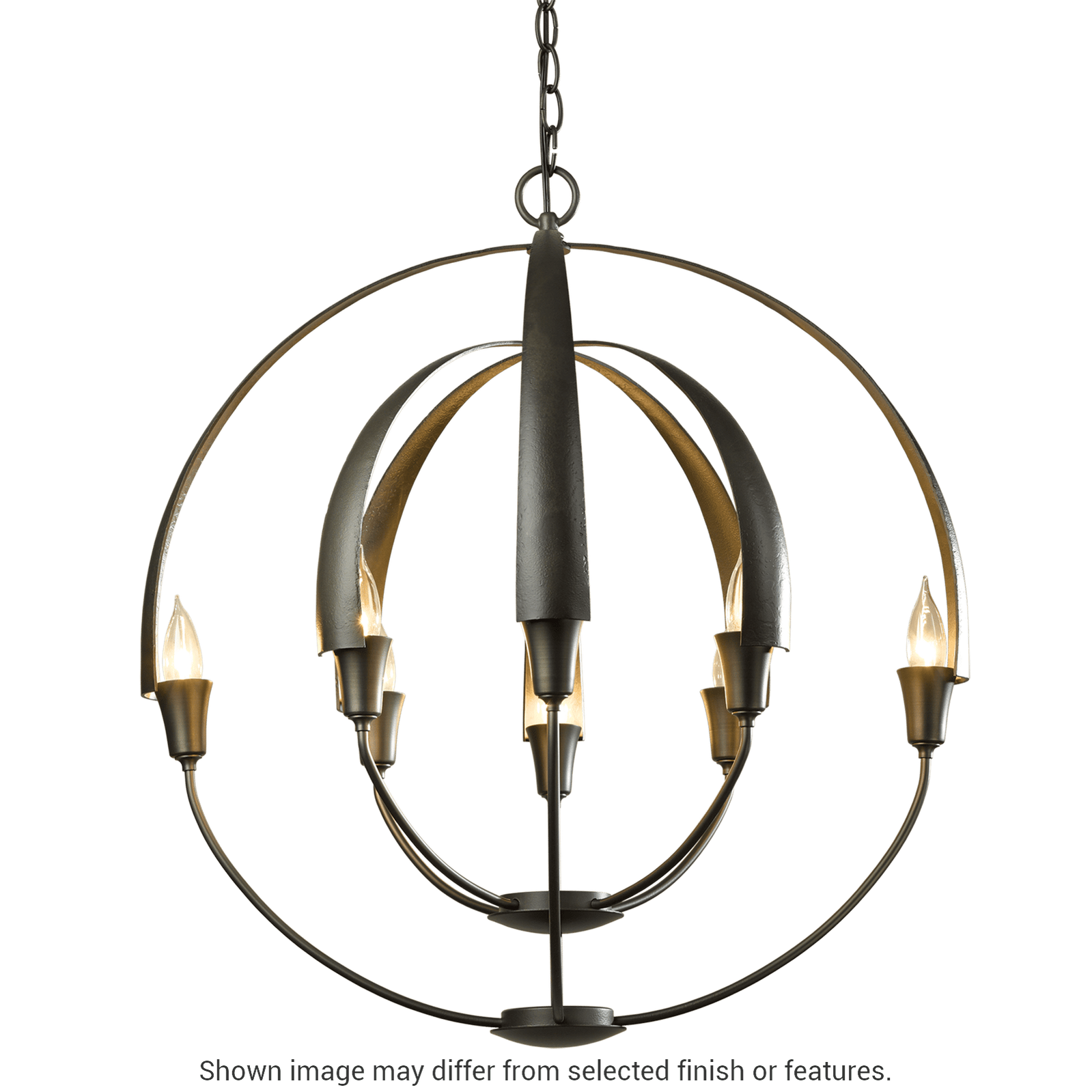 Double Cirque Chandelier - White by Hubbardton Forge