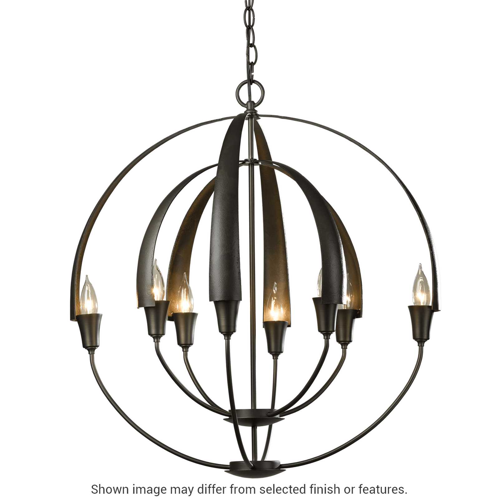 Double Cirque Chandelier - White by Hubbardton Forge