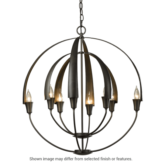 Double Cirque Chandelier - White by Hubbardton Forge