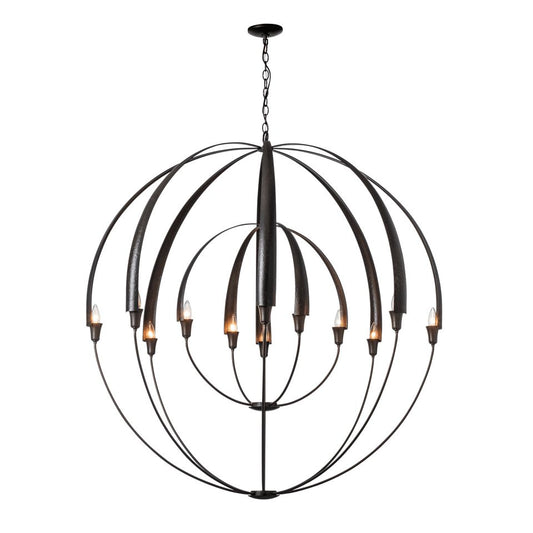 Double Cirque Large Scale Chandelier - Dark Smoke by Hubbardton Forge