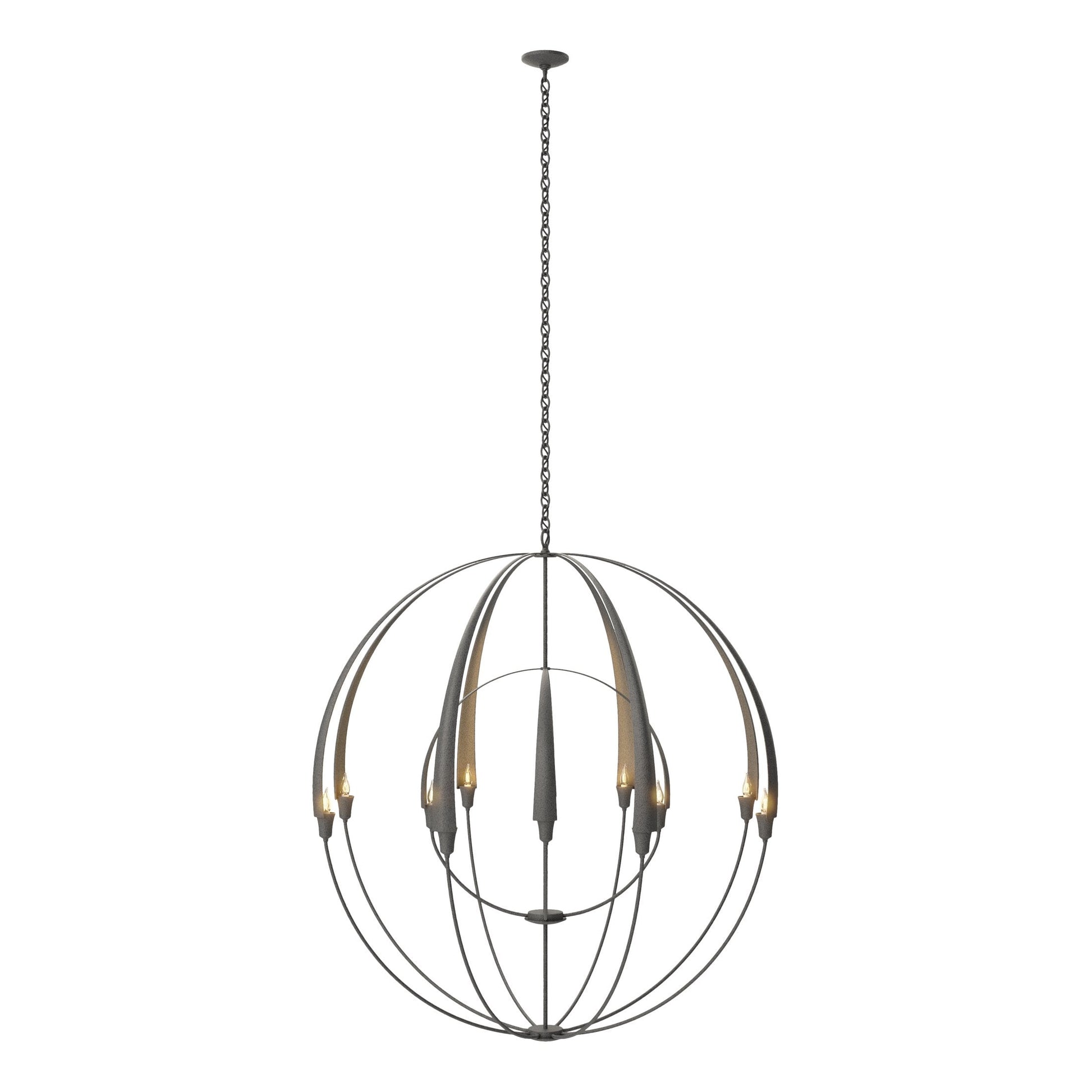 Double Cirque Large Scale Chandelier - Natural Iron by Hubbardton Forge