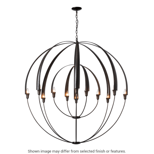 Double Cirque Large Scale Chandelier - White by Hubbardton Forge