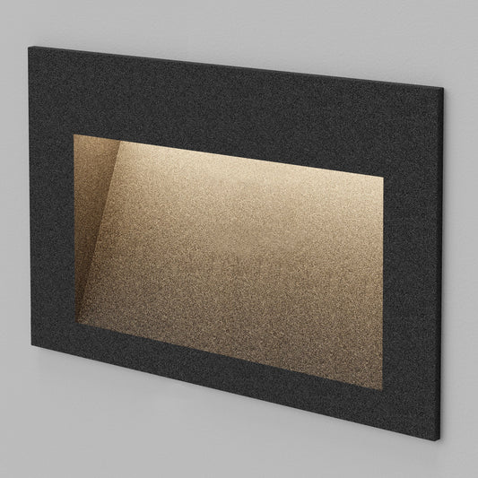 Double Impact Pathlight - Damp Location Rated - Black Powdercoat - 3000K by Lucifer Lighting