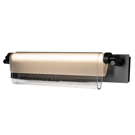 Draped Glass LED Bath Bar - Black by Hubbardton Forge