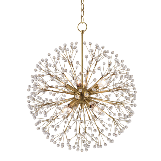 Dunkirk Chandelier - Aged Brass by Hudson Valley Lighting