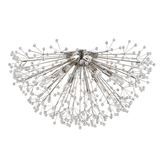 Dunkirk Semi Flush - 6-Light - Polished Nickel by Hudson Valley Lighting