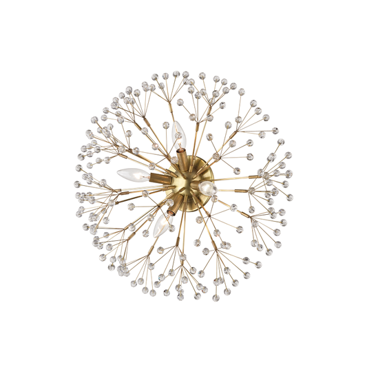 Dunkirk Semi Flush - Aged Brass by Hudson Valley Lighting