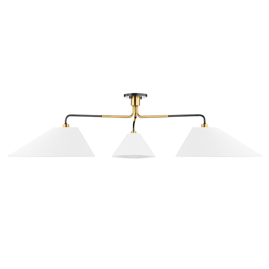 Duo Semi Flush - Aged Old Bronze by Hudson Valley Lighting