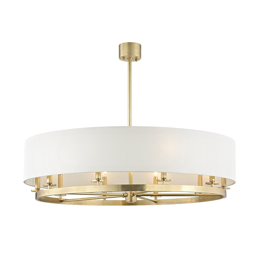 Durham Chandelier - 10-Light - Aged Brass by Hudson Valley Lighting