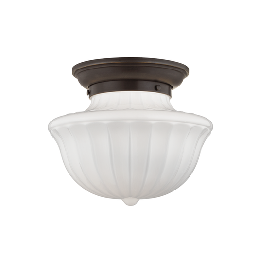 Dutchess Flush Mount - 1-Light - Old Bronze by Hudson Valley Lighting
