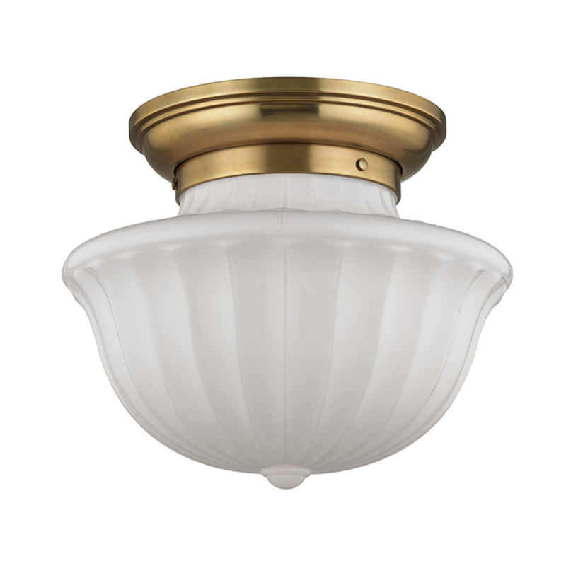 Dutchess Flush Mount - 2-Light - Aged Brass by Hudson Valley Lighting