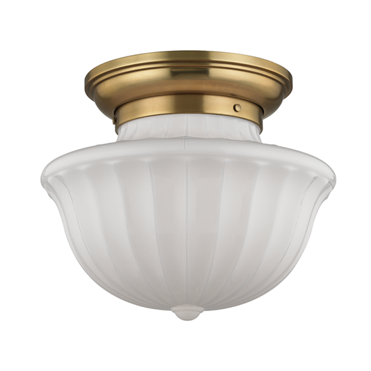 Dutchess Flush Mount - 2-Light - Aged Brass by Hudson Valley Lighting