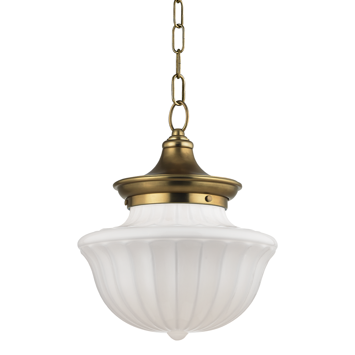 Dutchess Large Pendant - 1-Light - Aged Brass by Hudson Valley Lighting