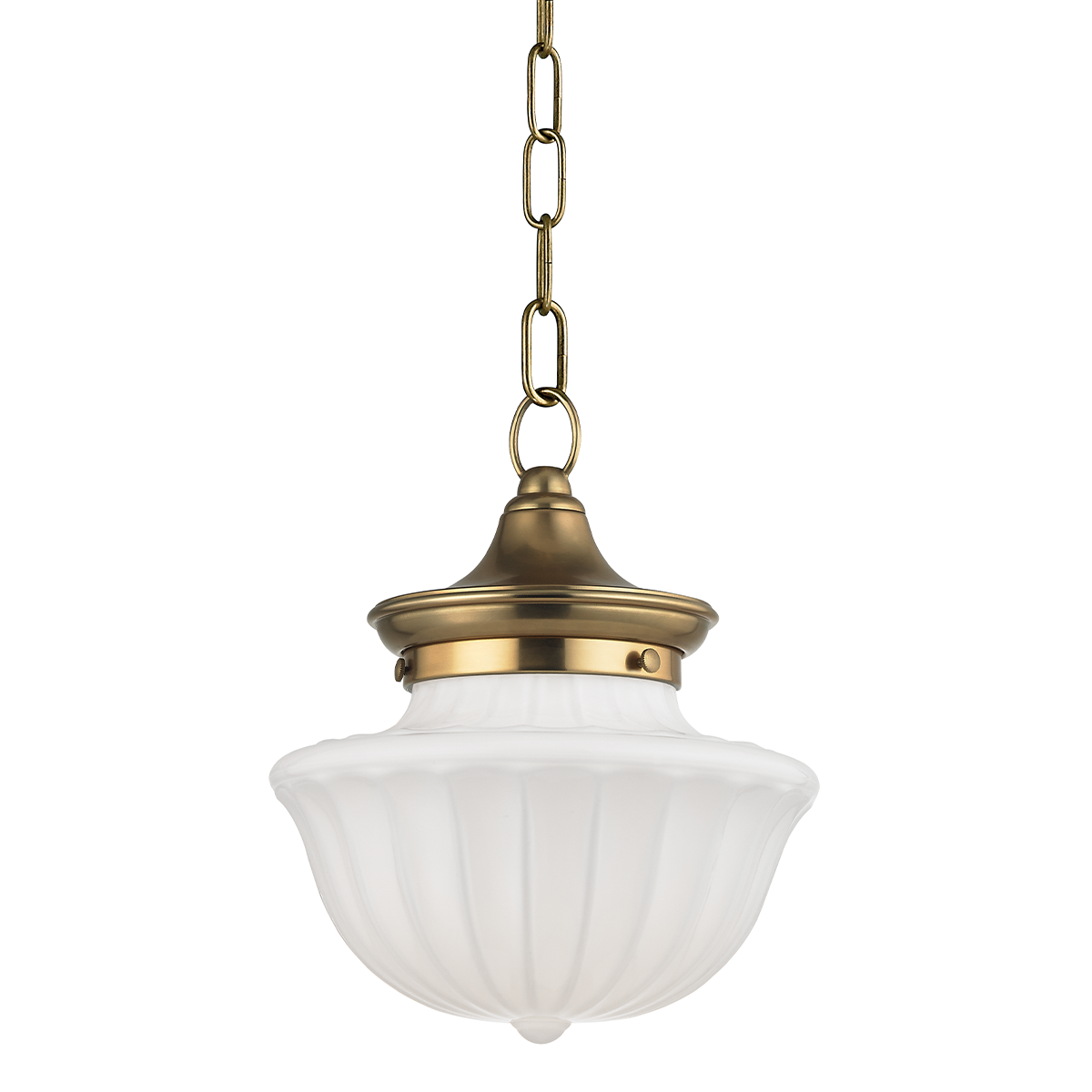 Dutchess Pendant - 1-Light - Aged Brass by Hudson Valley Lighting